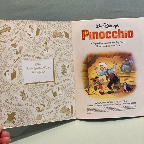 a Little Golden Book Walt Disneys “Pinocchio”. - Picture 3 of 4